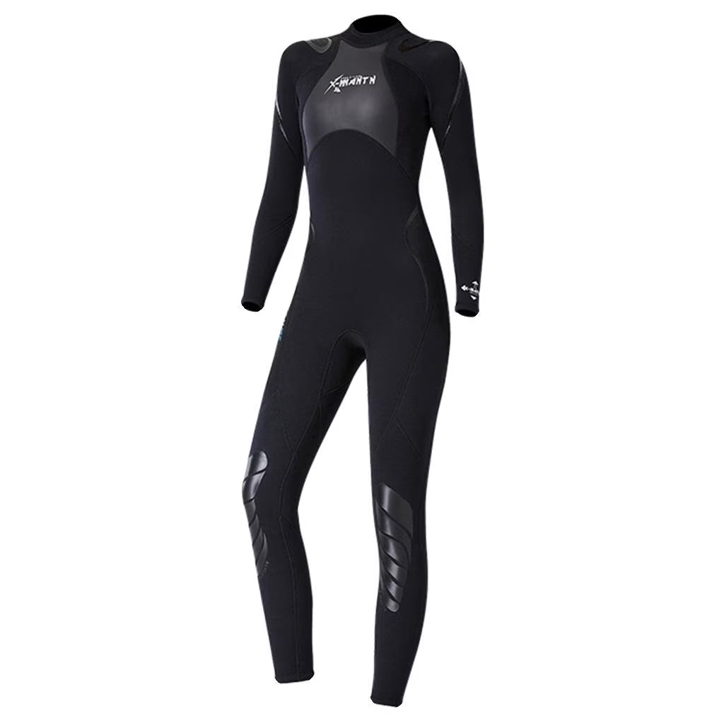 Black Neoprene 1.5mm Full Length Wetsuit Jumpsuit with Back Zipper C300800
