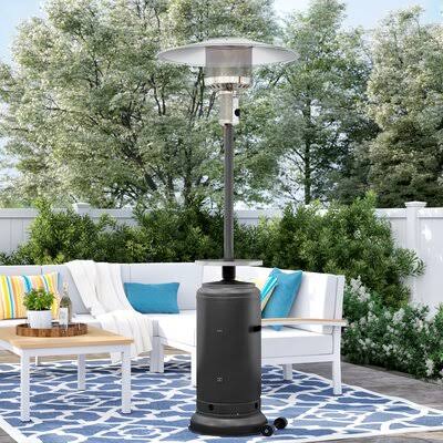 Hammered Silver Propane Patio Heater D207