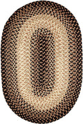Charcoal Oval Braided Rug Z158521