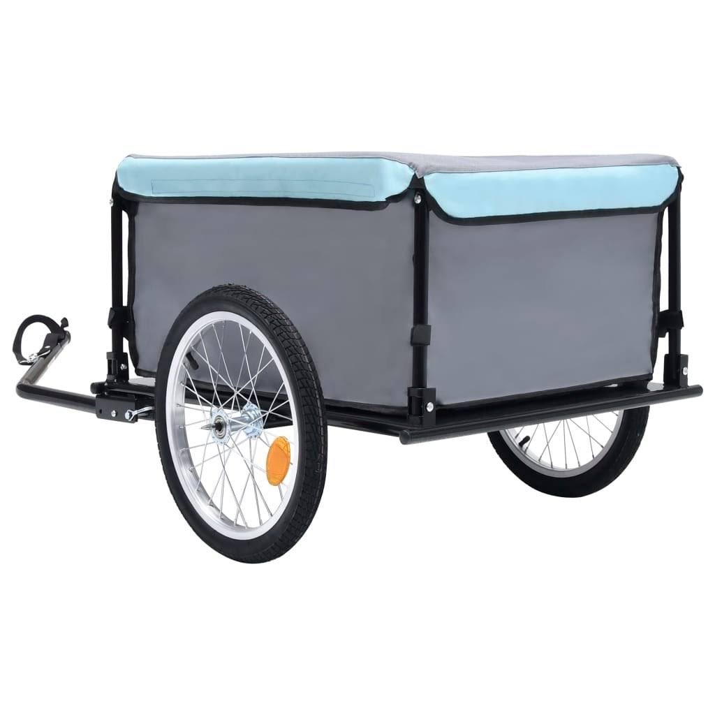 Bike Cargo Trailer Black and Blue 143.3 lb P1805