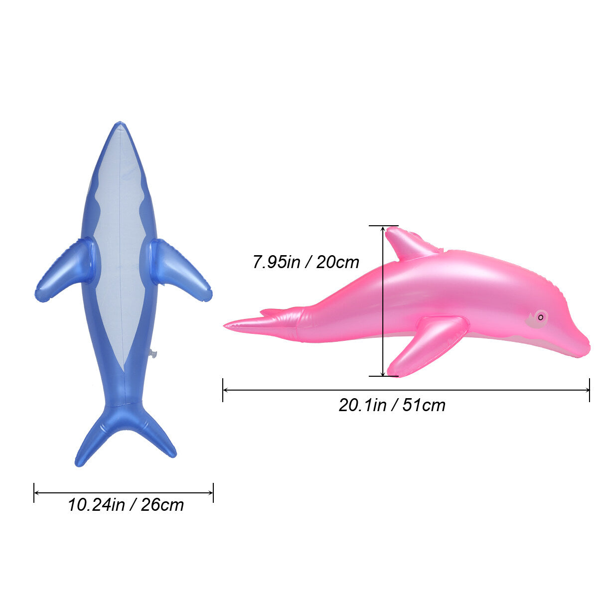 Inflatable Dolphin Bath Toy (Blue) L847