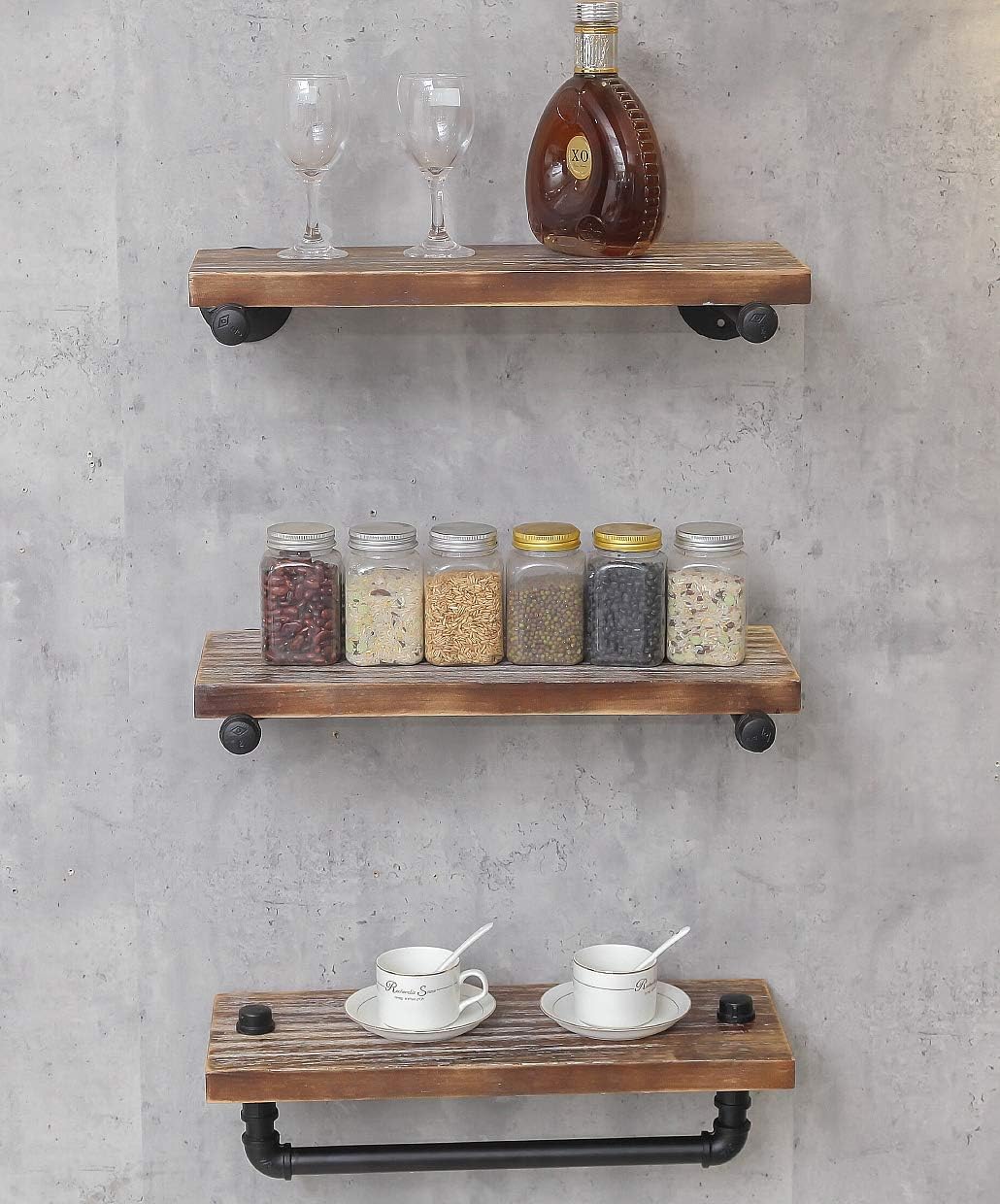 3-Tier Wall Mounted Floating Shelves M70939