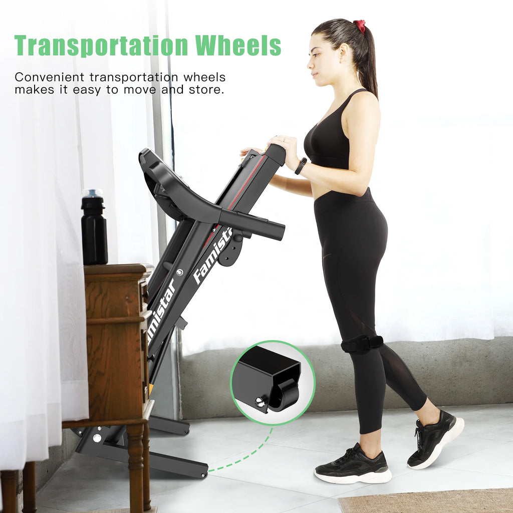 Folding Electric Treadmill with 2.5HP 3 Manual Incline D715