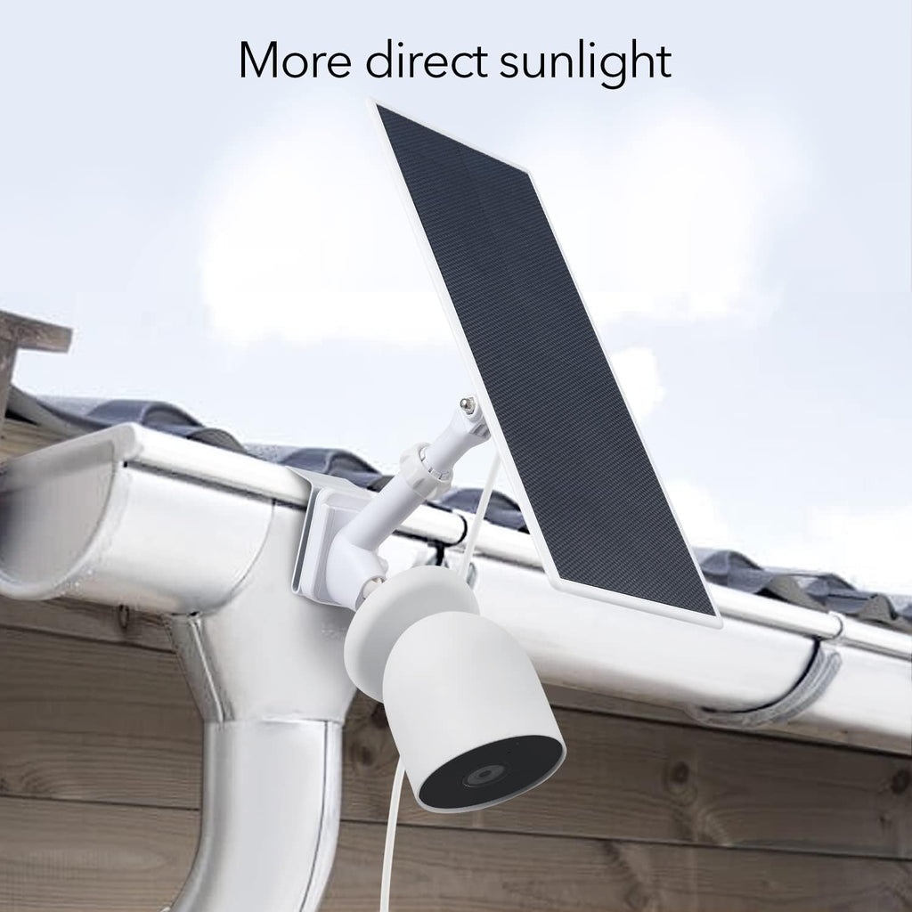 2-in-1 Gutter Mount for Google Nest Cam and Compatible Solar Panel L4341
