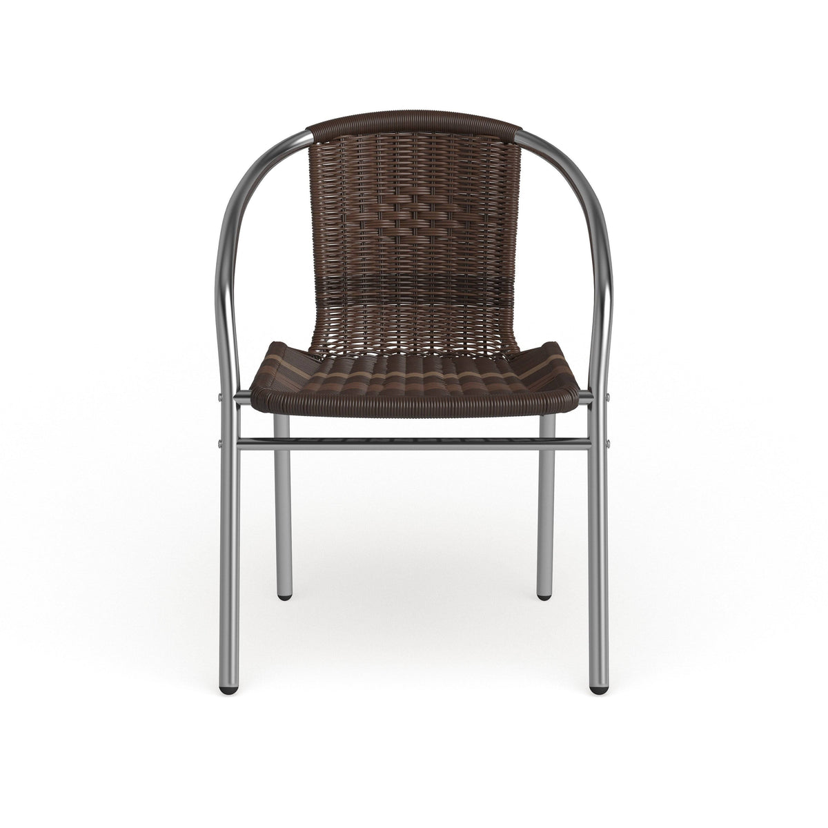 Aluminum and Rattan Stack Chair Z77931
