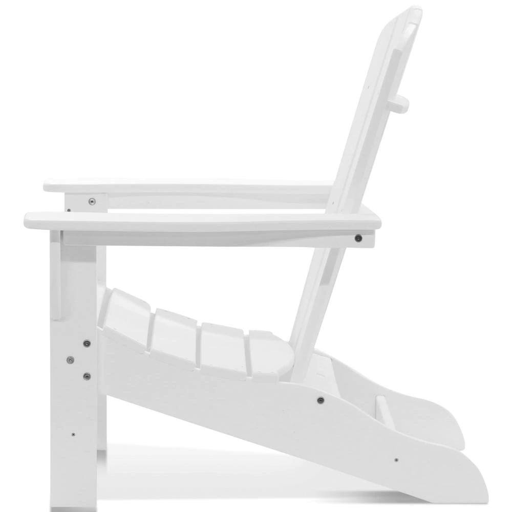 3 Piece White Recycled Adirondack Chat Set Q1721