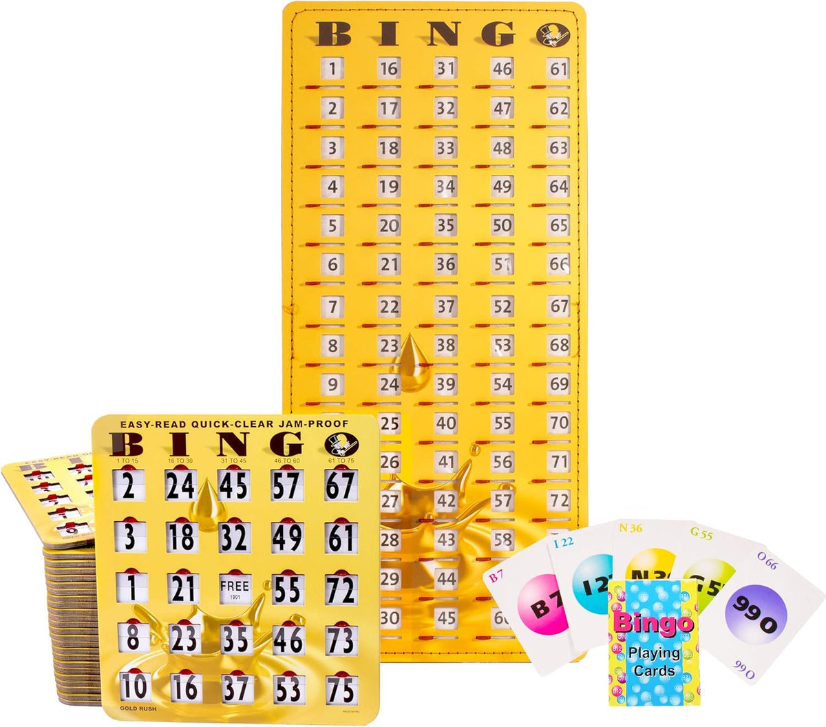 25 Reusable Bingo Shutter Cards with Sliding Windows T183697