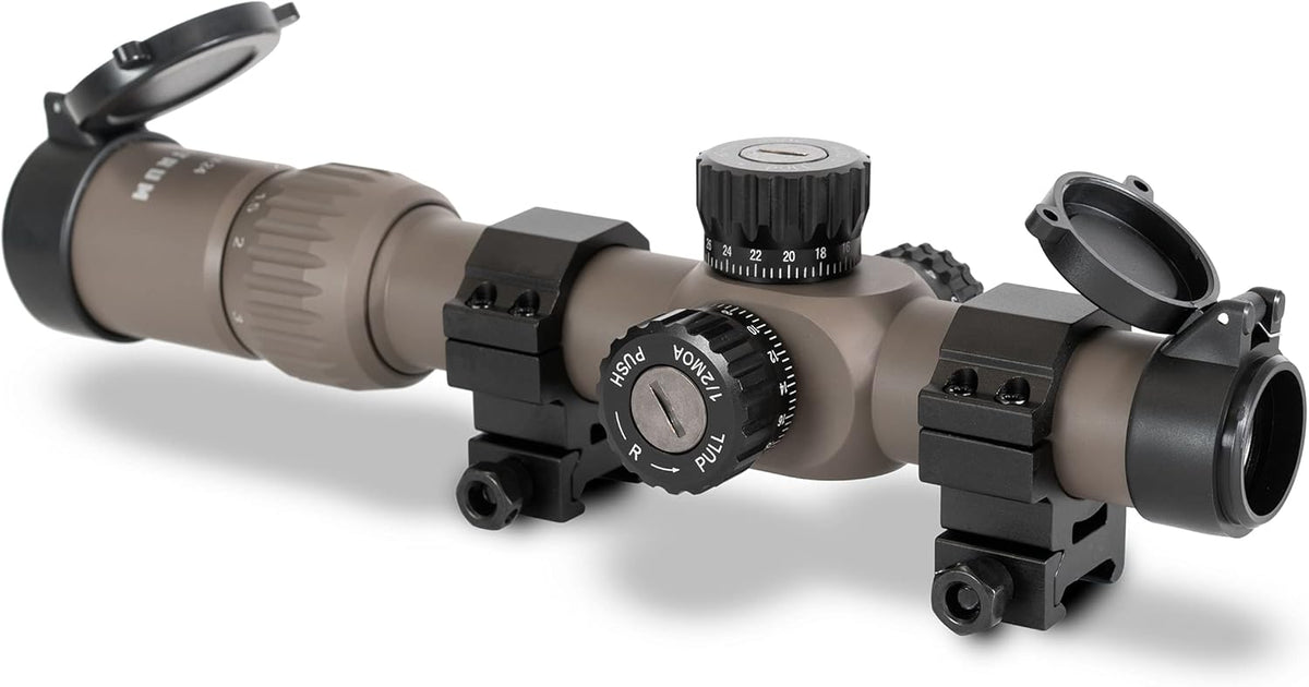 1-6x24 First Focal Plane Rifle Scope with Illuminated MOA Reticle U5045