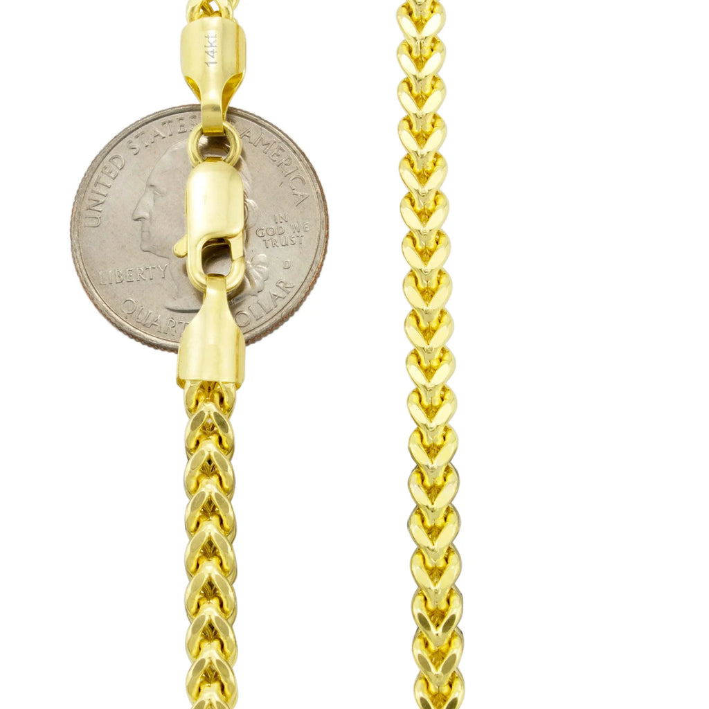 14k Yellow Gold 4.5mm Franco Chain Necklace 18" - 26" A97771