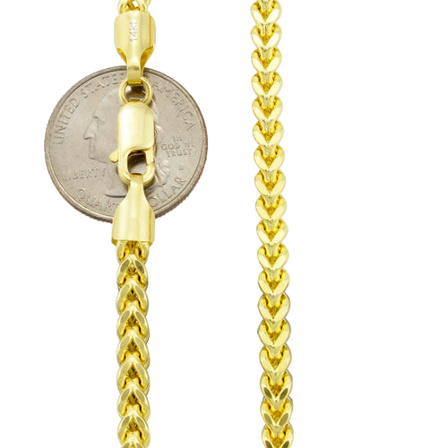 14k Yellow Gold 4.5mm Franco Chain Necklace 18" - 26" A97771