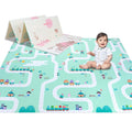 Reversible Non-Slip Waterproof Foam Baby Play Mat with Case, 6.5ft x 6ft J706