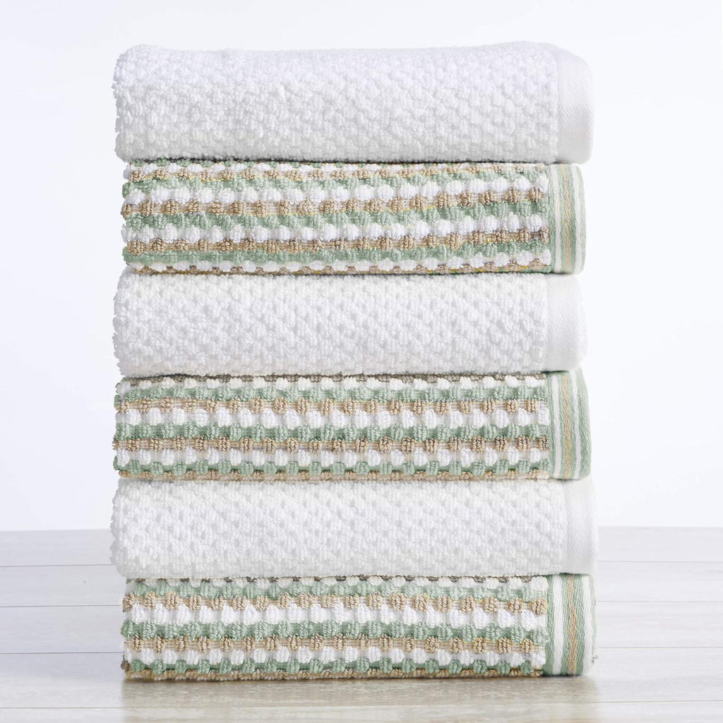 Light Grey Set of 4 Cotton Quick-Dry Bath Towels B8675