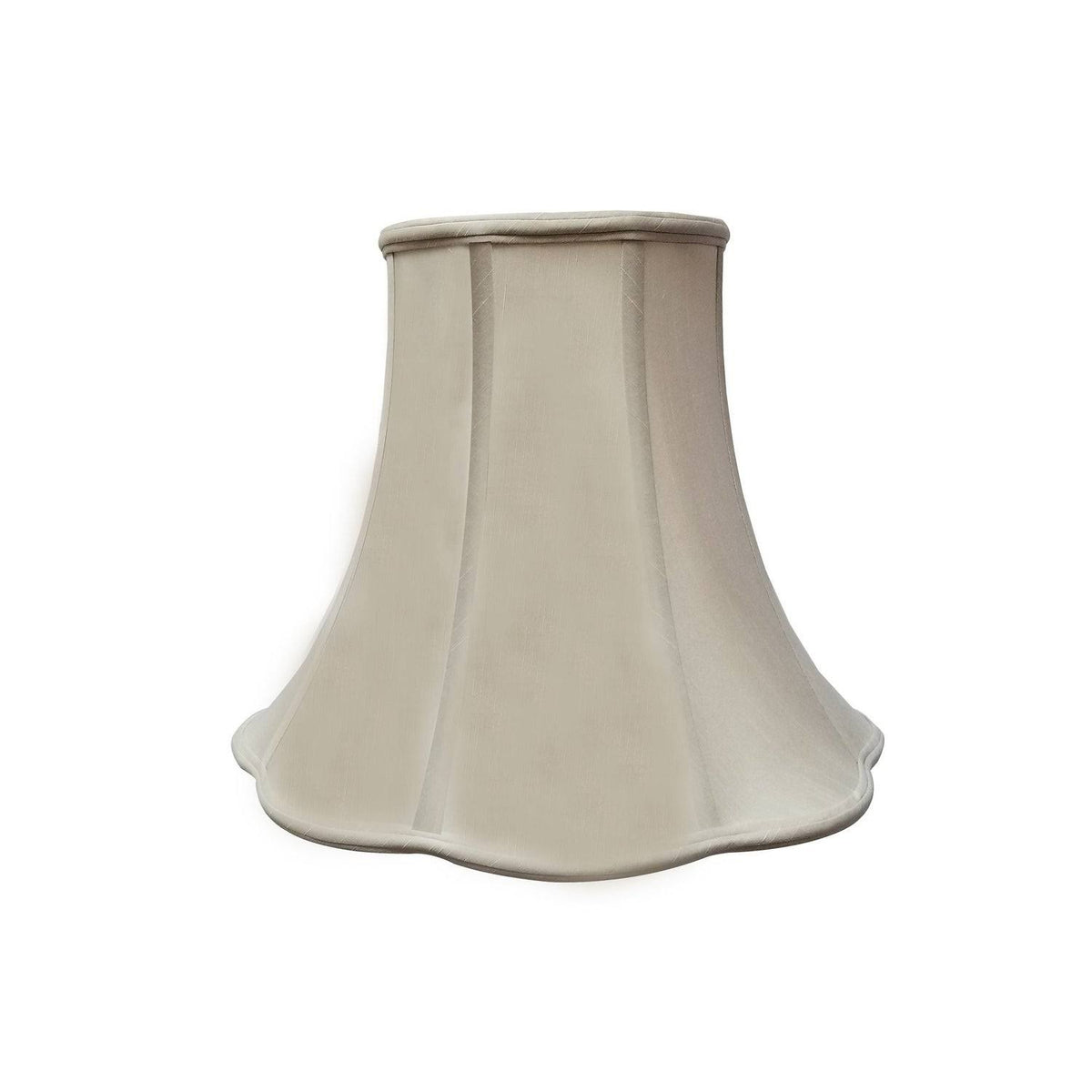 Beige Scallop Bell Lamp Shade, 10 x 20 x 15.5 N5121