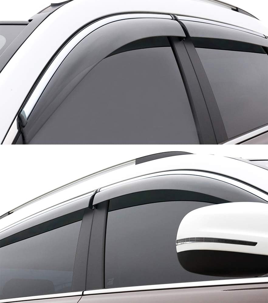 Car Window Visor Vent Shade Deflector Sun/Rain Guards C605503