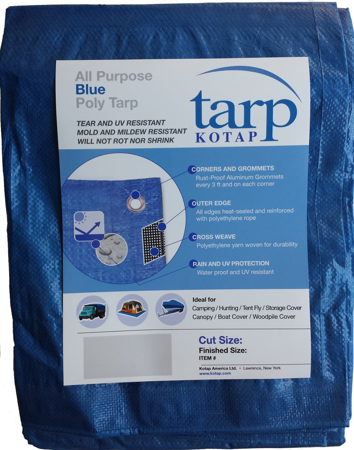 Blue Poly Tarp T9981