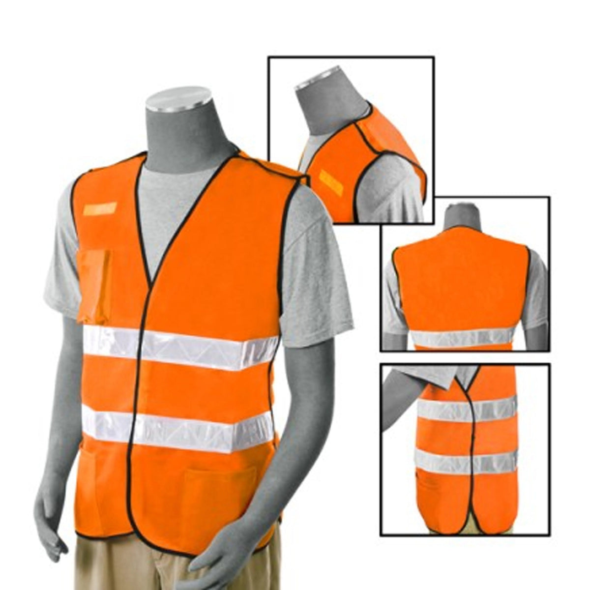 Safety Orange M Size 4 Pack Safety Vest G434