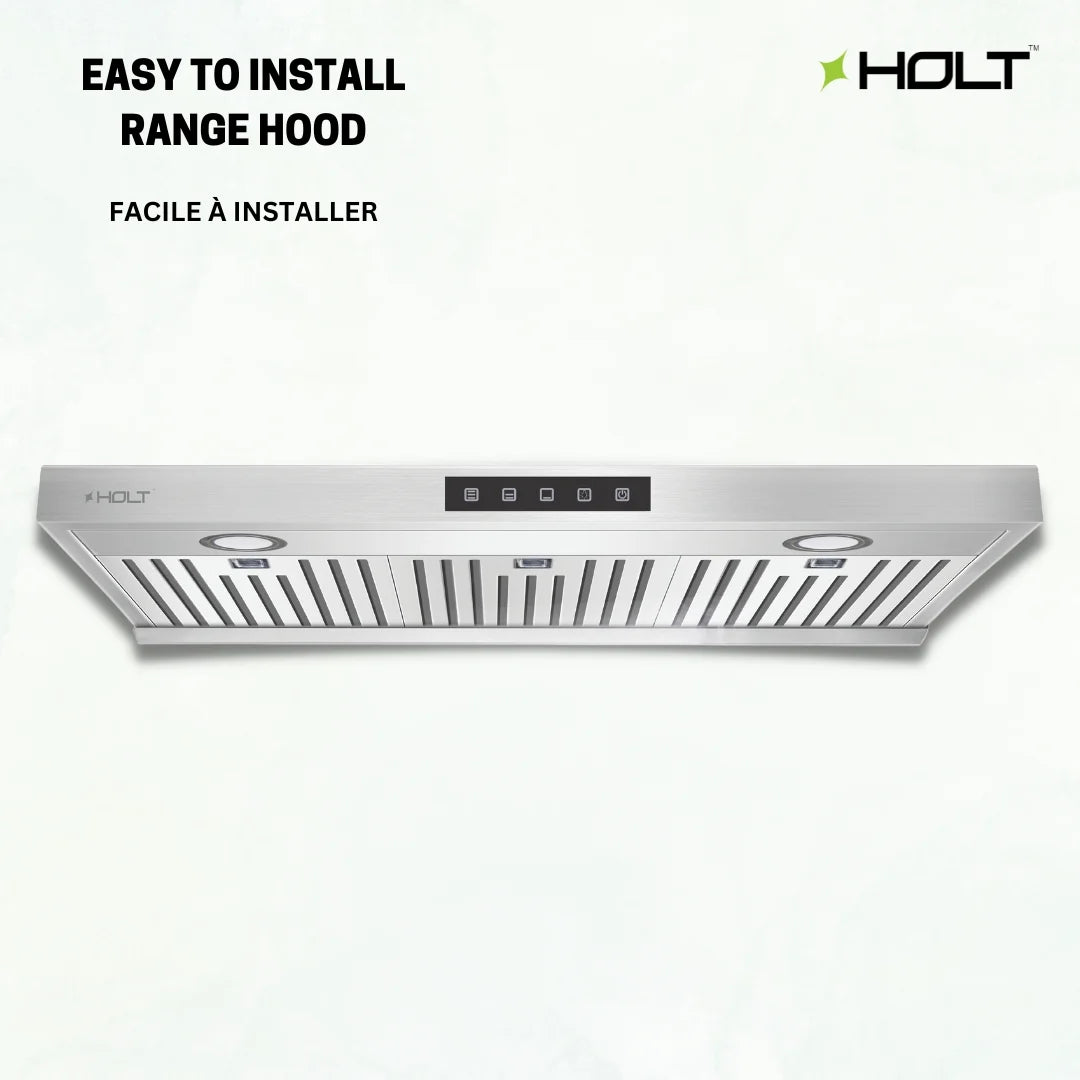 Stainless Steel 30 inch Under Cabinet Range Hood Fan with 3 Speed Soft Touch Control Panel P22576