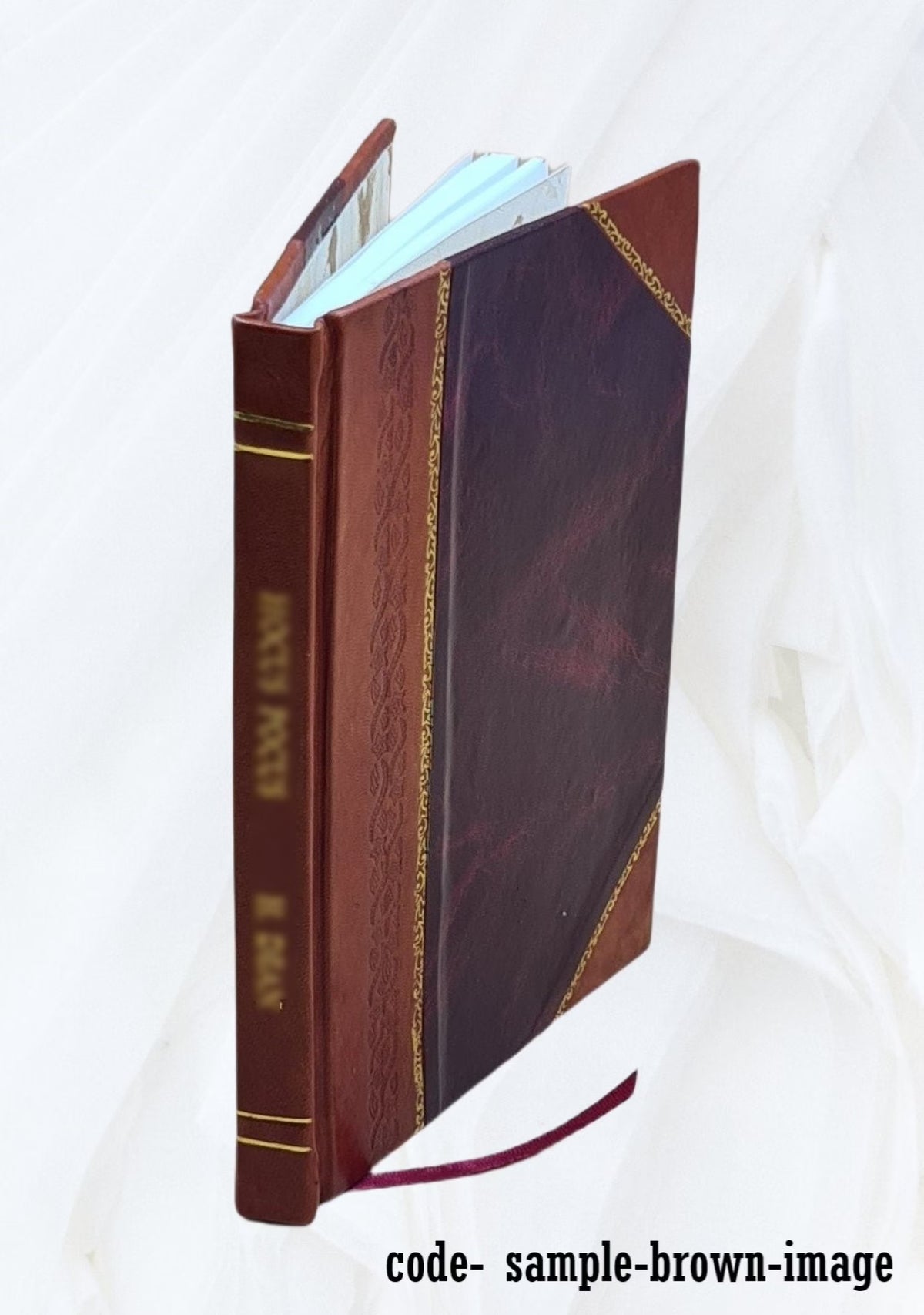 Annual report of the Board of Commissioners of the Central Park. Volume 1858 [Leather Bound] B899824