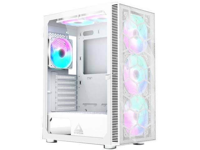 6pcs ATX Mid-Tower PC Gaming Case with Tempered Glass T133141