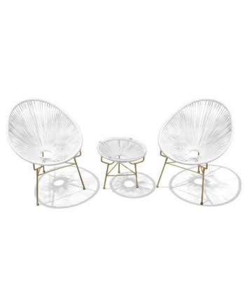 White Lightning Outdoor Lounge Chair R652