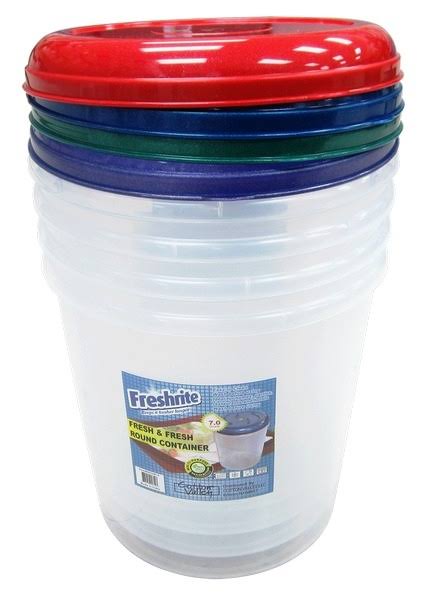 7 Liter Round Containers Case of 24 N607