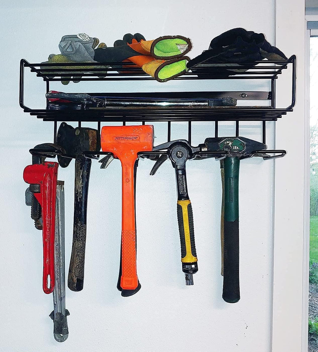 Heavy Duty Floating Tool Shelf 4-Pack Wall Mounted Steel Storage Rack O24327