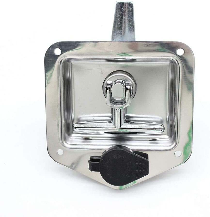 6Pcs Stainless Steel T-Handle Lock Tool Latch with Keys E37365