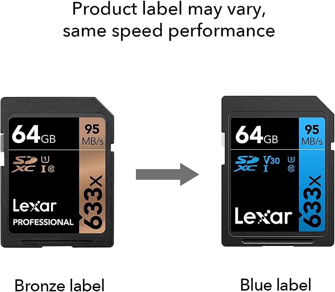 64GB SDXC Memory Card 3-Pack Z204403