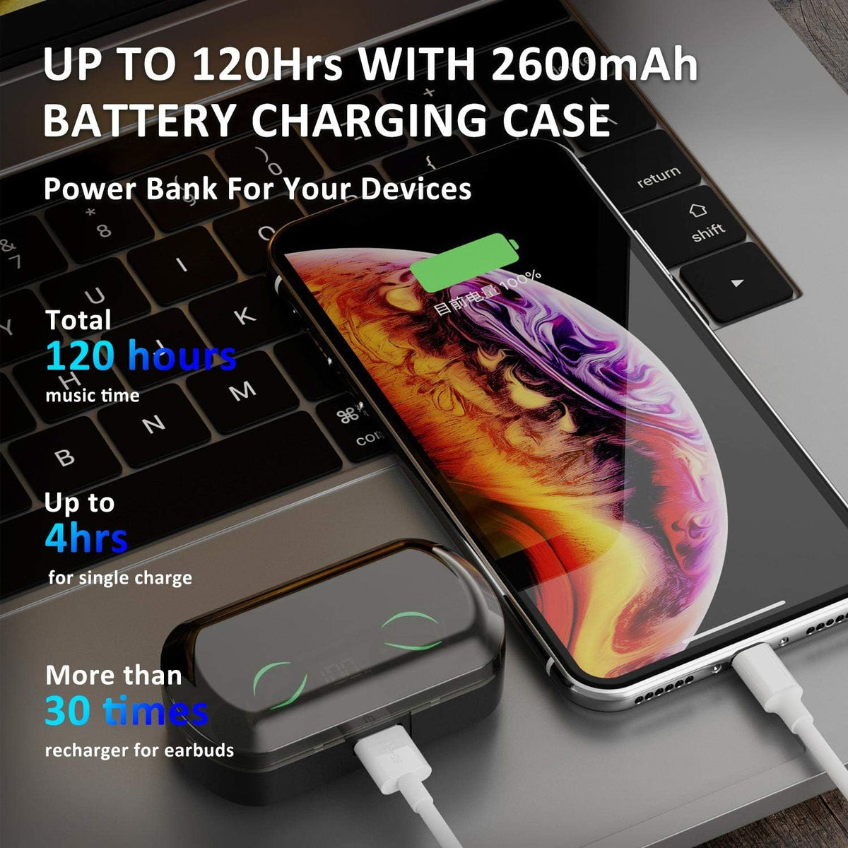 True Wireless Earbuds with Charging Case R404670
