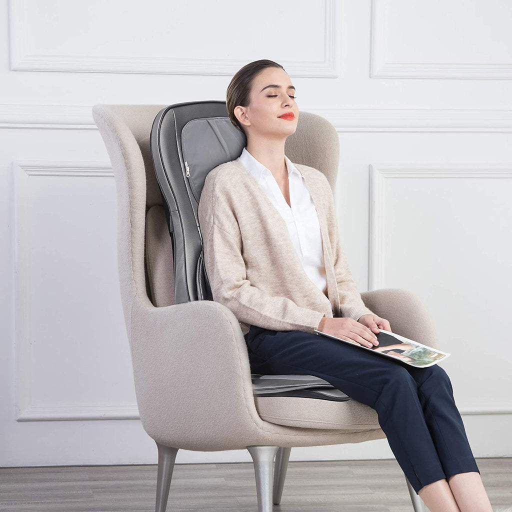 Neck & Back Massager with Air Compress Shiatsu Vibration Seat Cushion L87524