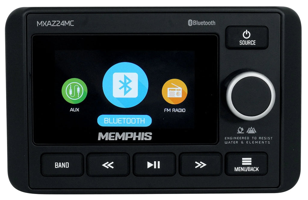 2-Zone Marine Bluetooth Receiver with 6.5" Wakeboard Speakers F842