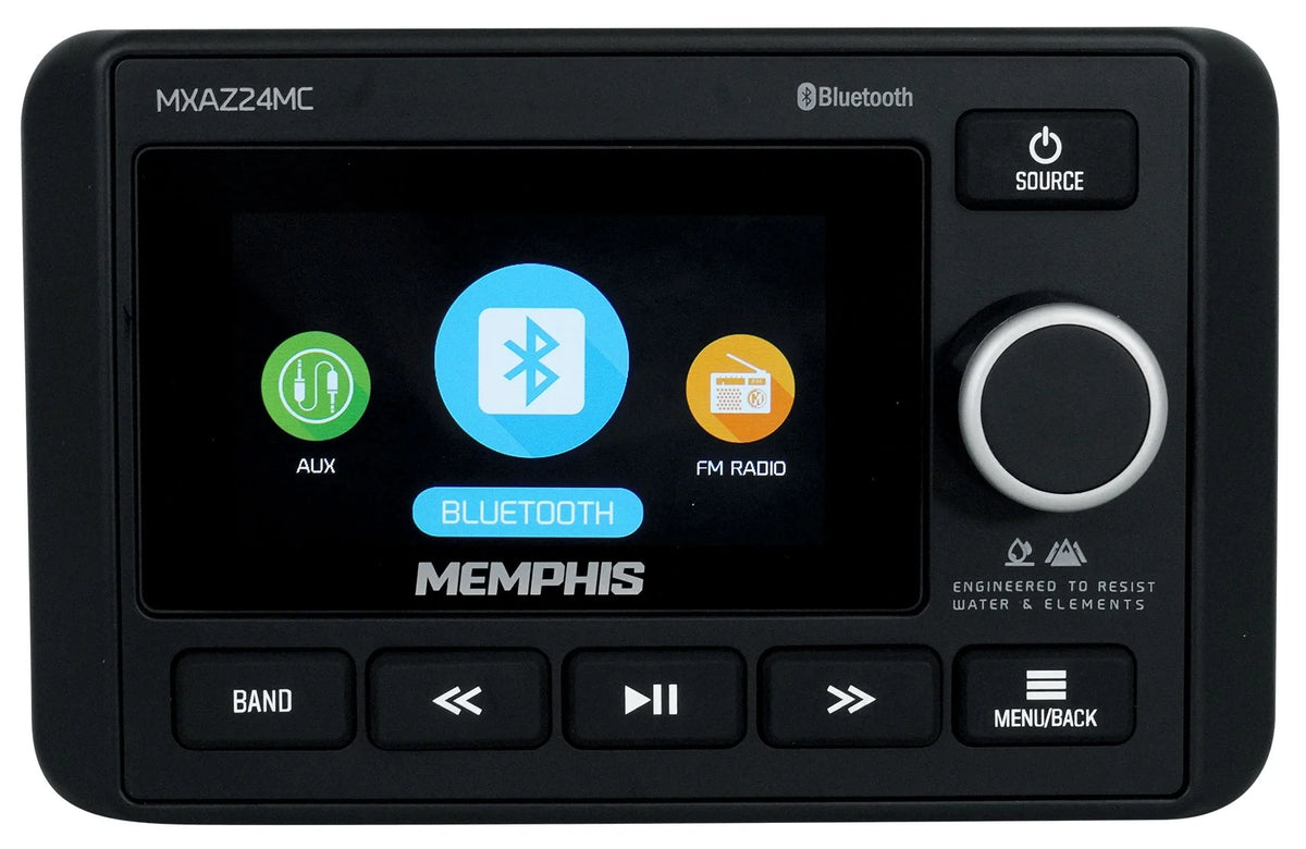 2-Zone Marine Bluetooth Receiver with 6.5" Wakeboard Speakers F842