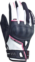 Black White Lady Motorcycle Gloves T6344