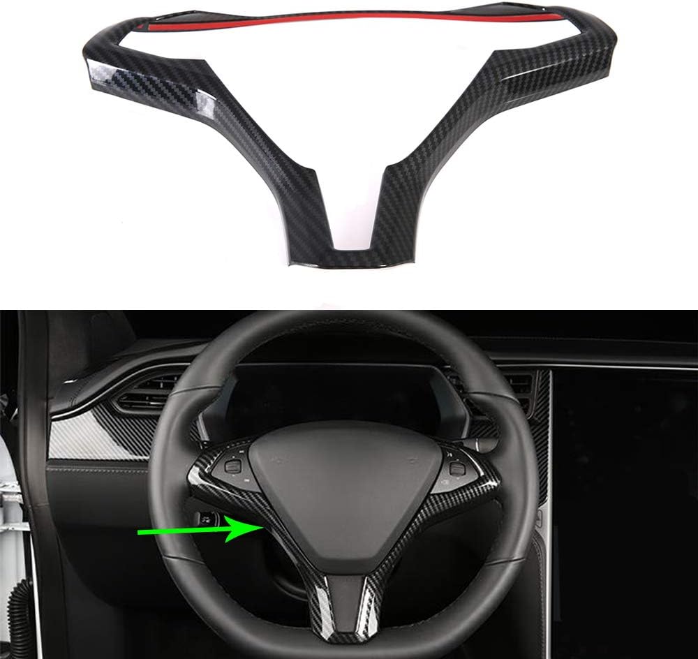 Center Console Dashboard Cover Trim ABS Imitation Carbon Fiber Inner Decoration Middle Control Trim Pack of 3 G45203