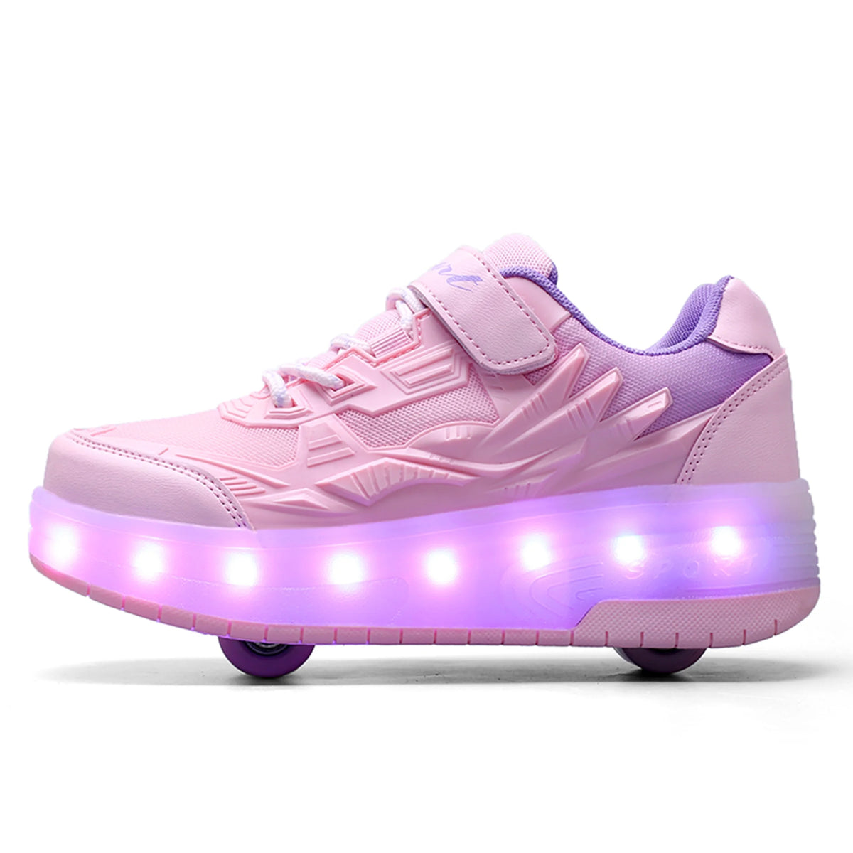 Child Teen Roller Skates Double Wheel Shoes Light Up LED shoe 12.5 size P631969