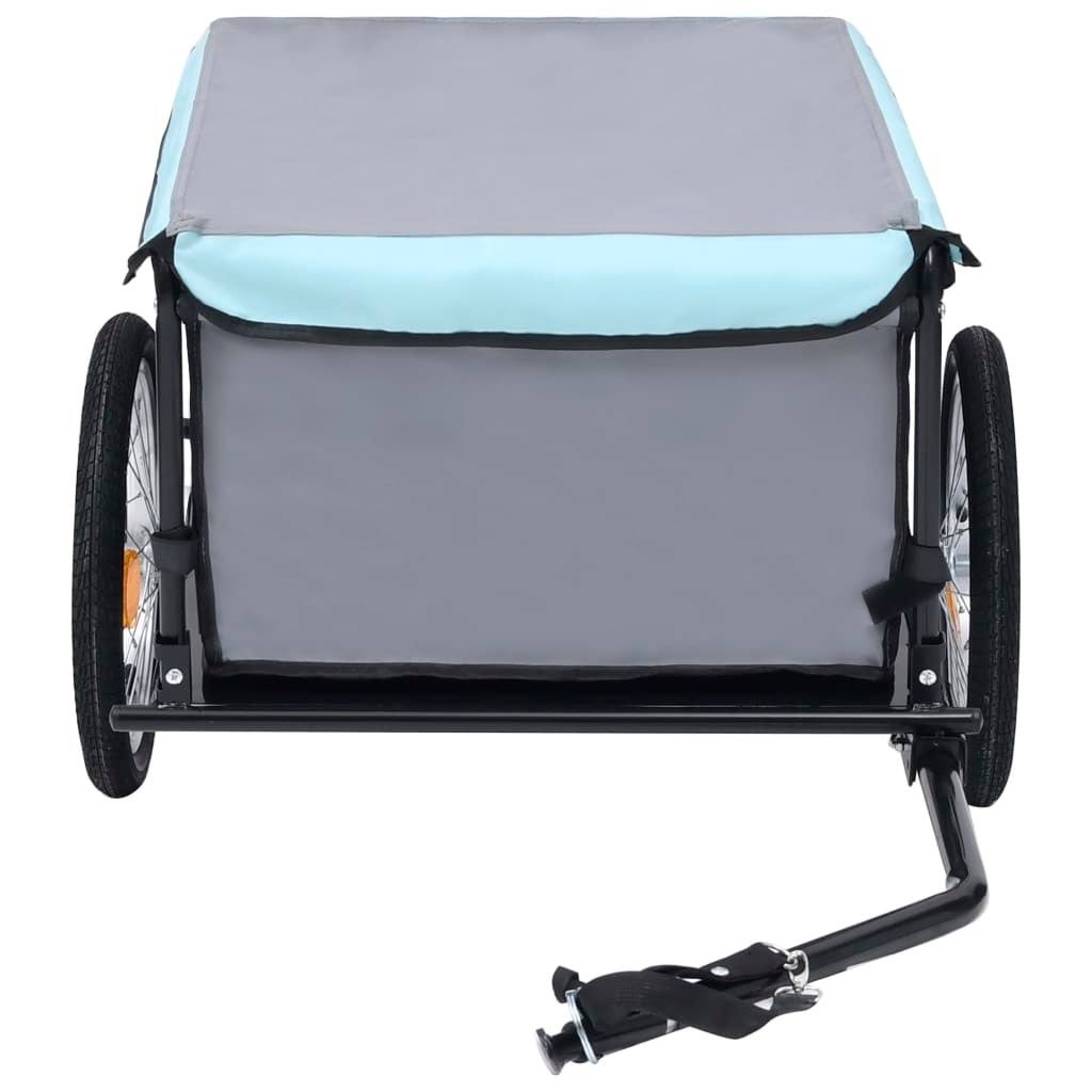 Bike Cargo Trailer Black and Blue 143.3 lb P1805