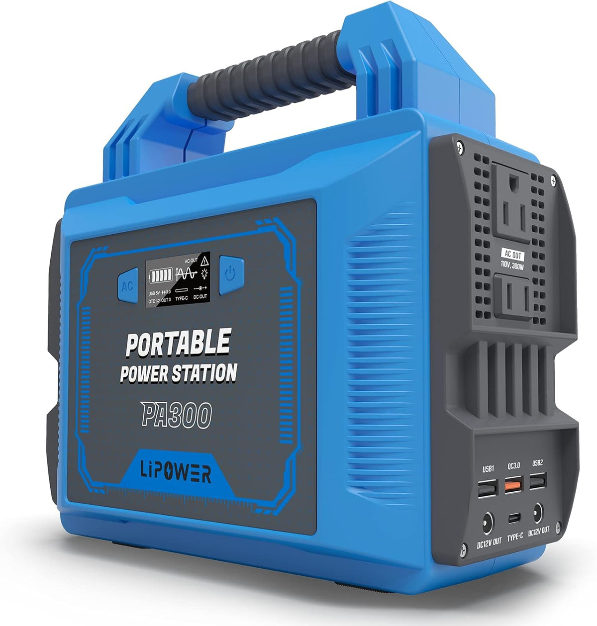 300W 296Wh 80000mAh Portable Power Station with AC Outlet N406