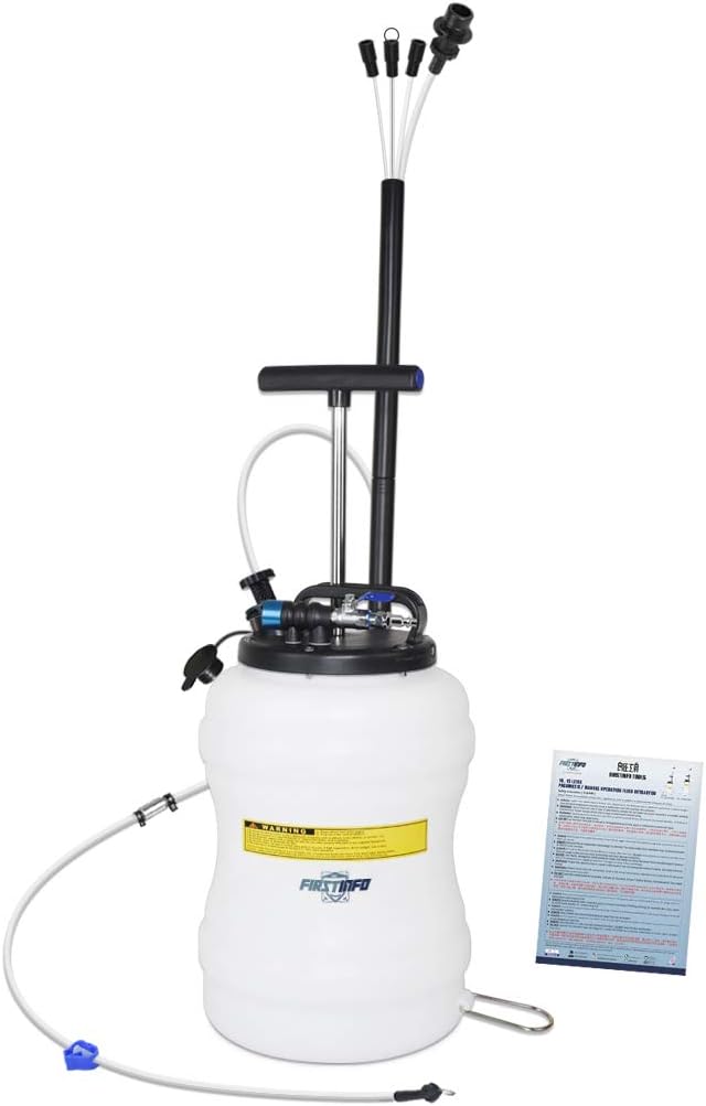 10.5 Liter Pneumatic/Manual Oil Extractor/Vacuum Pump Oil Changer with Brake Fluid Hose O958514