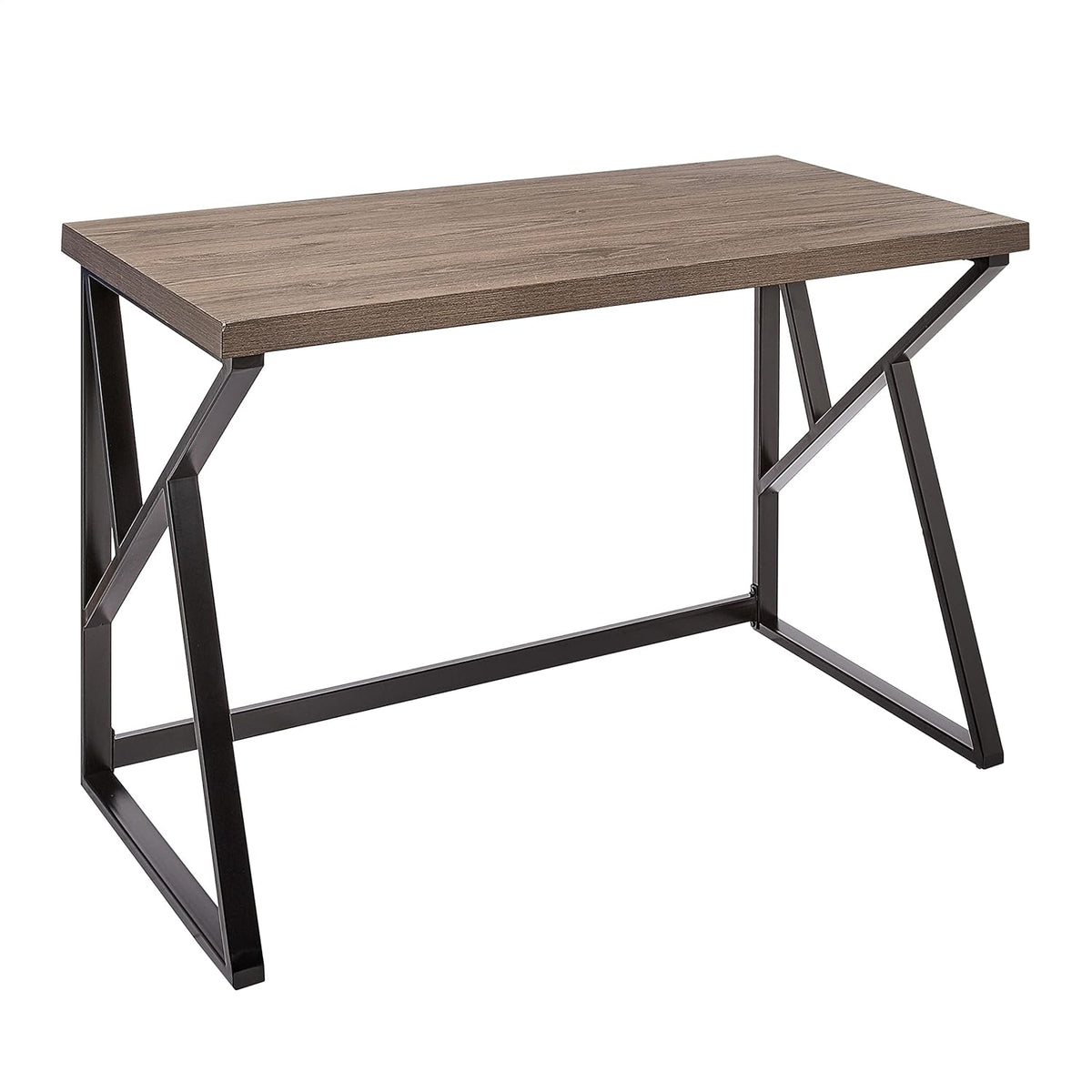 White Computer Desk with Keyboard Tray E78834