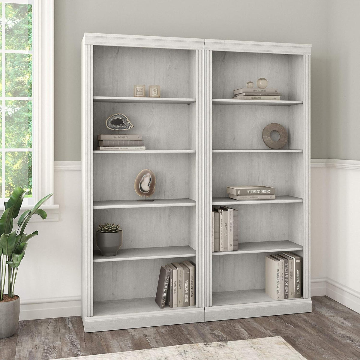 5 Shelf Bookcase, Set of 2 G39325