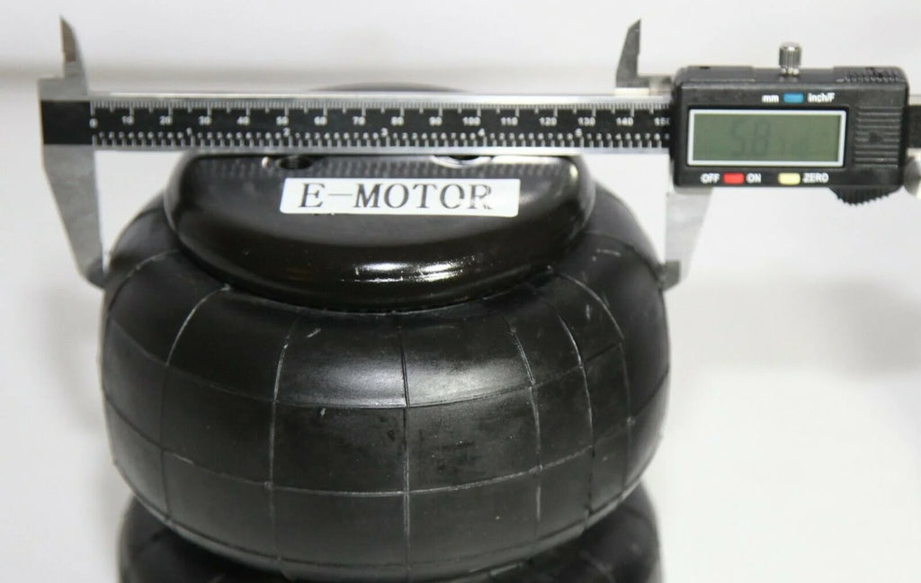 Triangulated Mount Bracket for 2.75" Axle with 2 Universal Air Spring Bags Heavy Duty 2500 Lbs 1/2NPT Single Port B61590