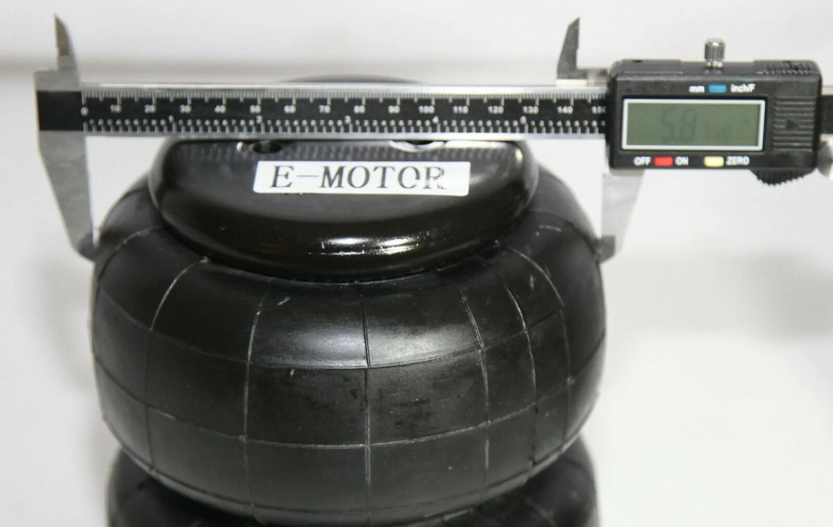 Triangulated Mount Bracket for 2.75" Axle with 2 Universal Air Spring Bags Heavy Duty 2500 Lbs 1/2NPT Single Port B61590