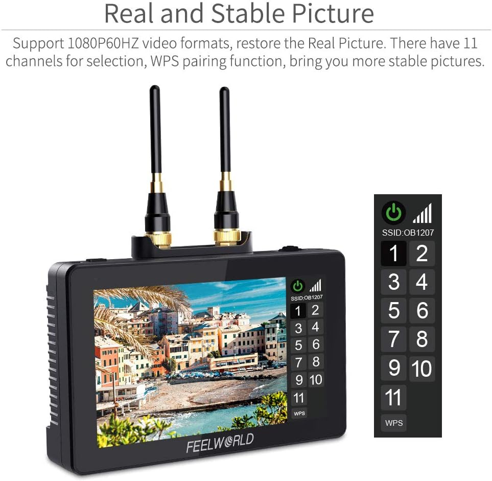 5.5 Inch Wireless Video Transmission DSLR Camera Field Monitor S596627