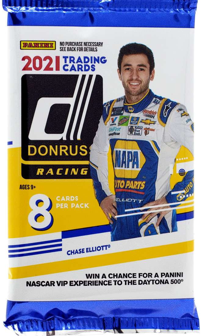 2021 Donruss Racing Trading Card HOBBY Pack (8 Cards) O8479