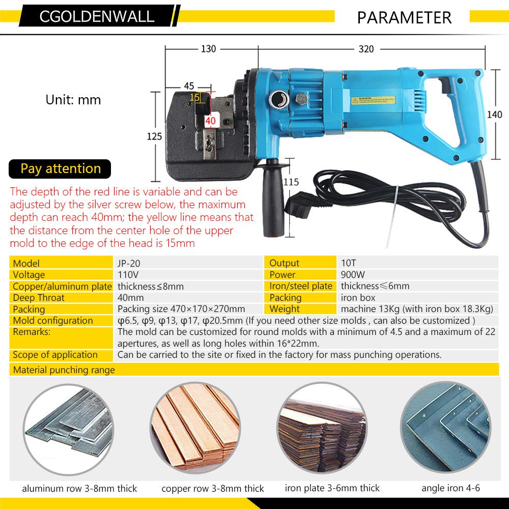 Hydraulic Hole Punching Tool for Steel Plate Iron Plate Aluminum Plate O844579
