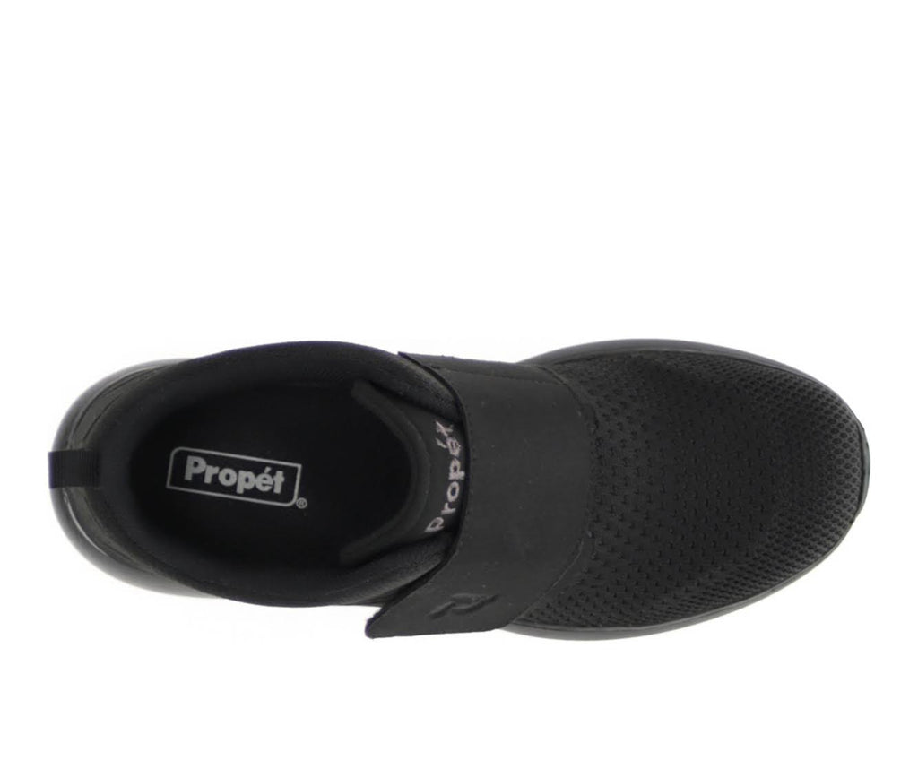 All Black Strap Shoes F8879
