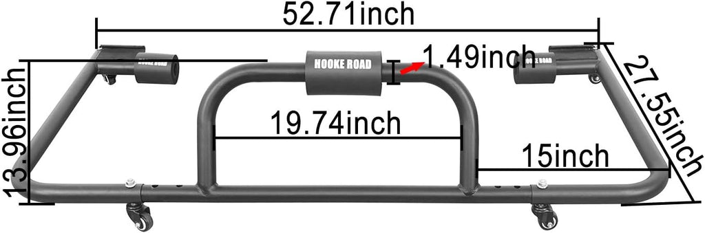 Hard Top Stand Cart Roof Storage Sliding Rack N613523