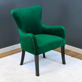 Emerald Green Velvet Wing Back Chair O78813