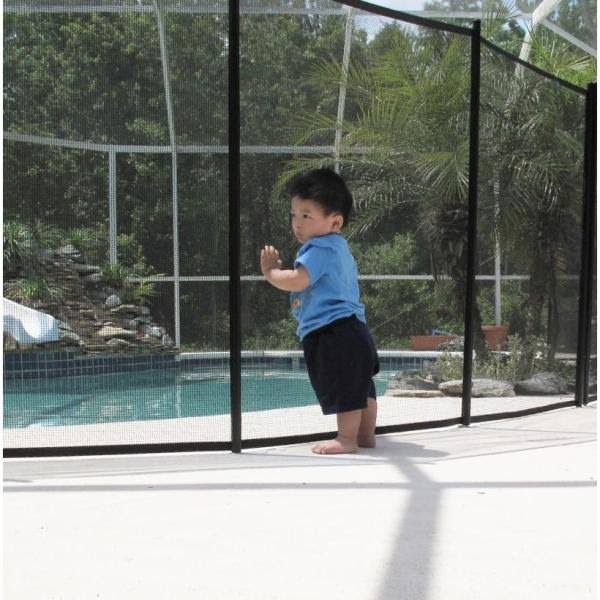 Black Mesh Pool Fence V380