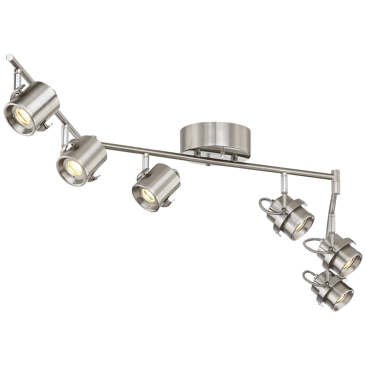 6-Light Satin Nickel LED Track Light R381